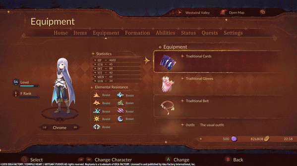 Игра Super Neptunia RPG [Traditional Series] Equipment Set, скриншот