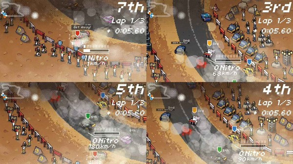 Игра Super Pixel Racers, скриншот