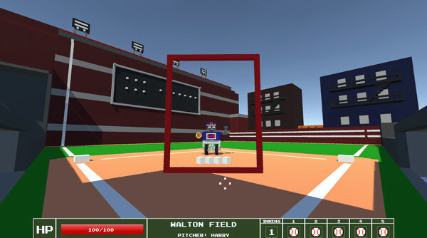 Игра Super Psycho Baseball, скриншот