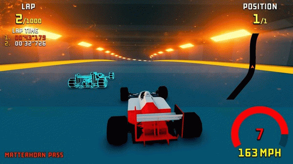Игра Super Retro GP, скриншот
