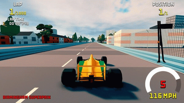 Игра Super Retro GP, скриншот