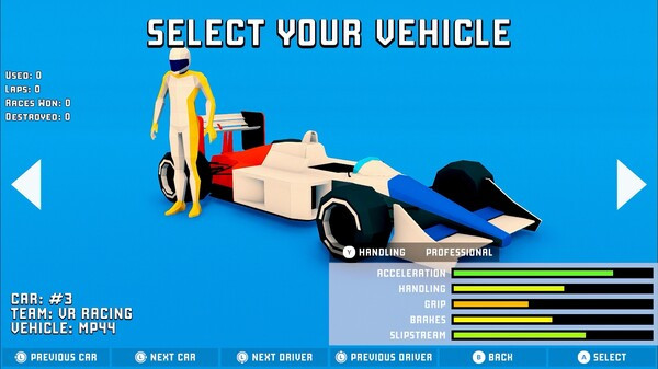 Игра Super Retro GP, скриншот