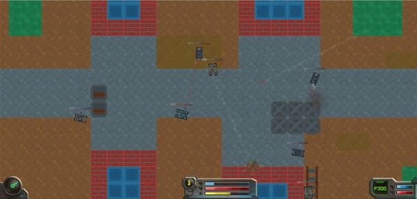 Игра Super tanks RPG, скриншот