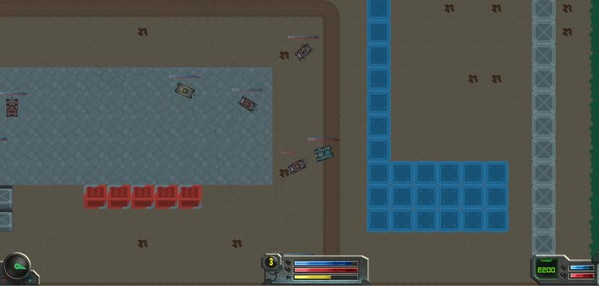 Игра Super tanks RPG, скриншот