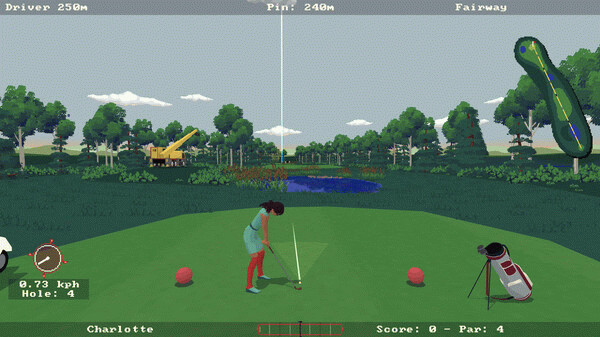 Игра Super Video Golf, скриншот