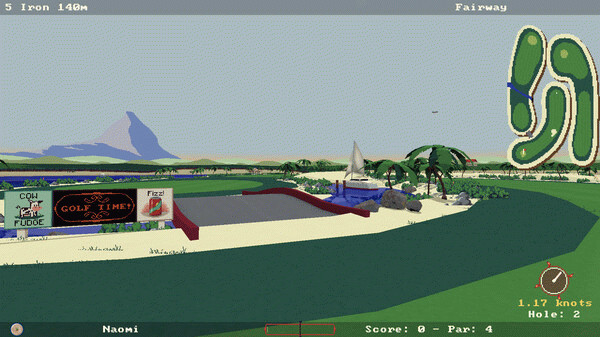 Игра Super Video Golf, скриншот