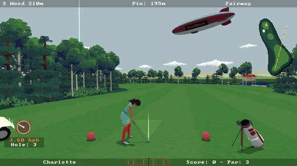 Игра Super Video Golf, скриншот