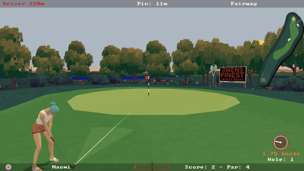 Игра Super Video Golf, скриншот