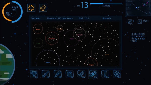 Игра SuperCluster: Void, скриншот