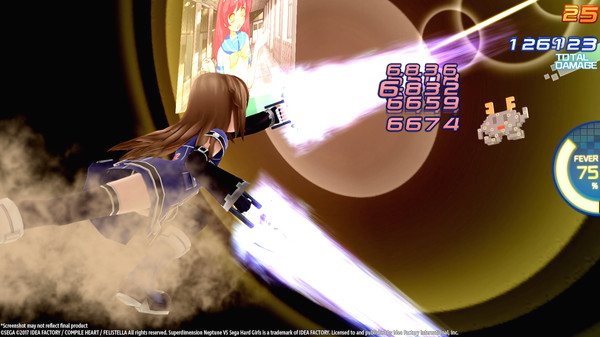 Игра Superdimension Neptune VS Sega Hard Girls, скриншот