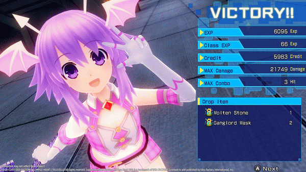 Игра Superdimension Neptune VS Sega Hard Girls, скриншот