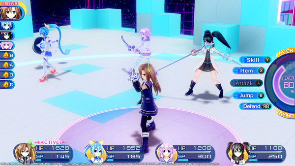Игра Superdimension Neptune VS Sega Hard Girls, скриншот