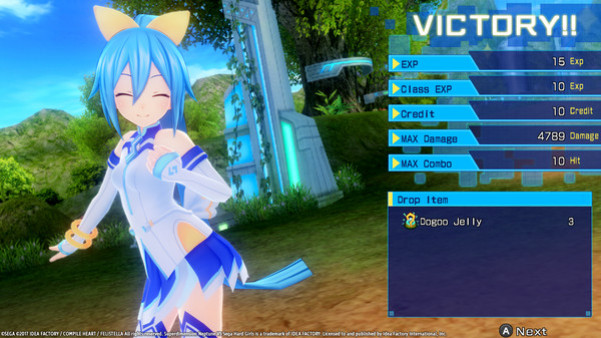 Игра Superdimension Neptune VS Sega Hard Girls, скриншот