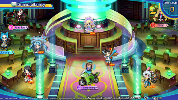 Игра Superdimension Neptune VS Sega Hard Girls, скриншот