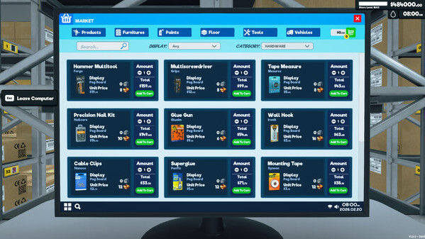 Игра Supermarket Simulator - Hardware DLC, скриншот