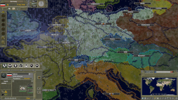 Игра Supreme Ruler 1936, скриншот