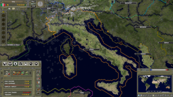 Игра Supreme Ruler 1936, скриншот