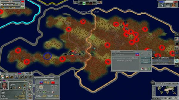 Игра Supreme Ruler: Cold War, скриншот