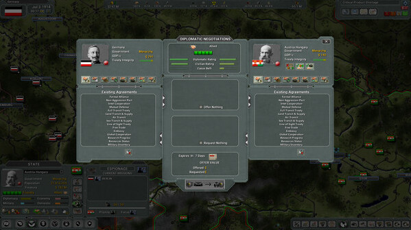 Игра Supreme Ruler The Great War Remastered DLC, скриншот