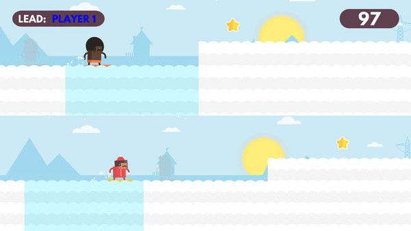 Игра Surfingers, скриншот