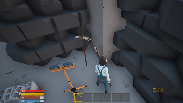 Игра SurrounDead Poly Construction Bone Polearm, скриншот