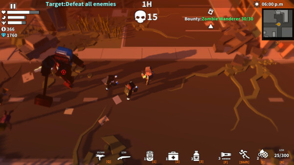 Игра Survivors Of The Zombie World, скриншот
