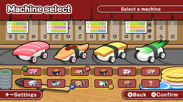 Игра SUSHI Race, скриншот