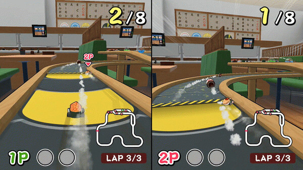 Игра SUSHI Race, скриншот