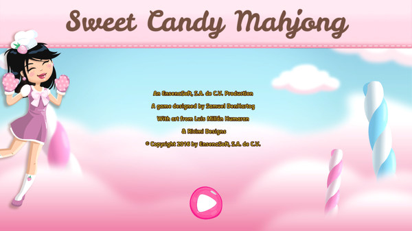 Игра Sweet Candy Mahjong, скриншот