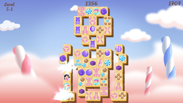 Игра Sweet Candy Mahjong, скриншот