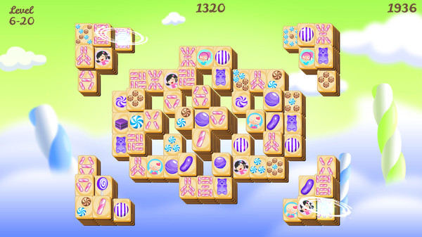 Игра Sweet Candy Mahjong, скриншот