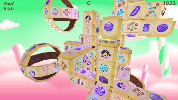 Игра Sweet Candy Mahjong, скриншот