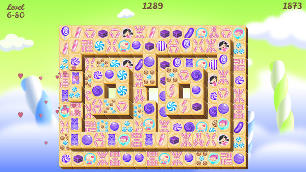 Игра Sweet Candy Mahjong, скриншот