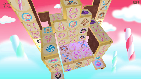 Игра Sweet Candy Mahjong, скриншот