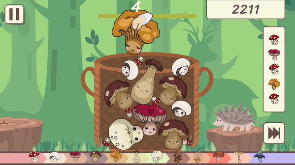 Игра Sweet Classic Mushrooms - Skin Set - Land of Mushrooms, скриншот