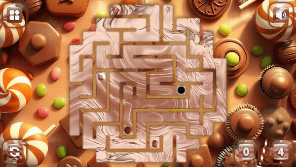 Игра Sweetie Candy Maze: Brown Chocolate, скриншот