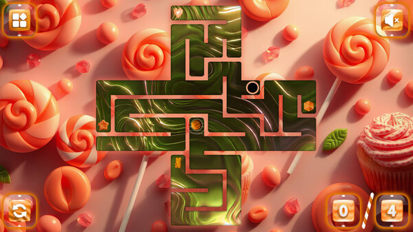 Игра Sweetie Candy Maze: Coral Peach, скриншот
