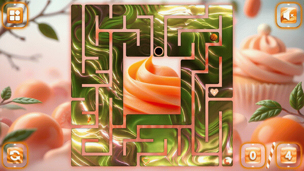 Игра Sweetie Candy Maze: Coral Peach, скриншот