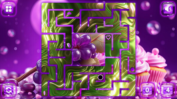 Игра Sweetie Candy Maze: Purple Grape, скриншот
