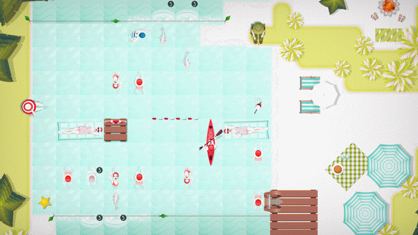 Игра Swim Out, скриншот