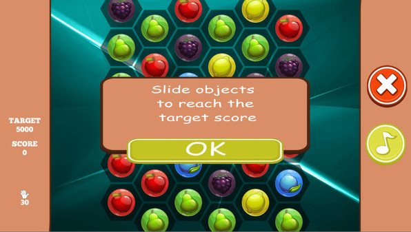Игра Swipe Fruit Smash, скриншот