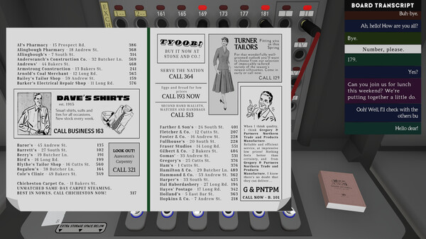 Игра Switchboard, скриншот