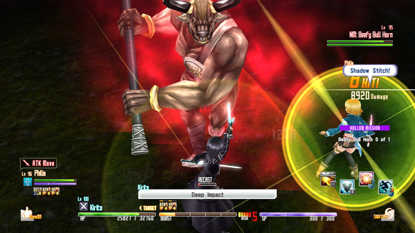 Игра Sword Art Online Re: Hollow Fragment, скриншот