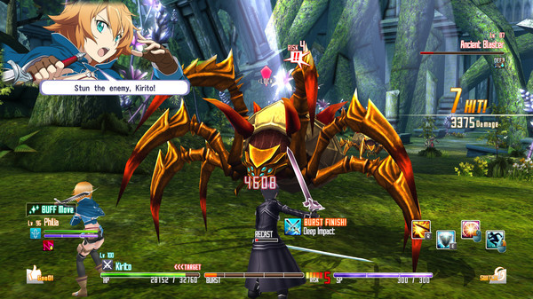 Игра Sword Art Online Re: Hollow Fragment, скриншот