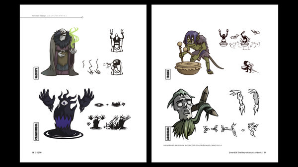Игра Sword of the Necromancer - Artbook, скриншот