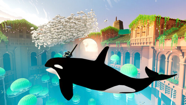 Игра Sword of the Sea, скриншот