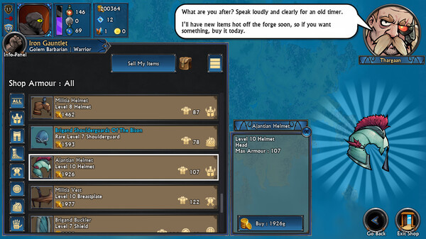 Игра Swords and Sandals Immortals, скриншот