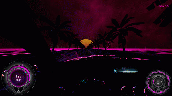 Игра Synthwave Burnout, скриншот