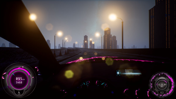 Игра Synthwave Burnout, скриншот
