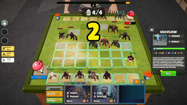 Игра Table Battle Simulator, скриншот